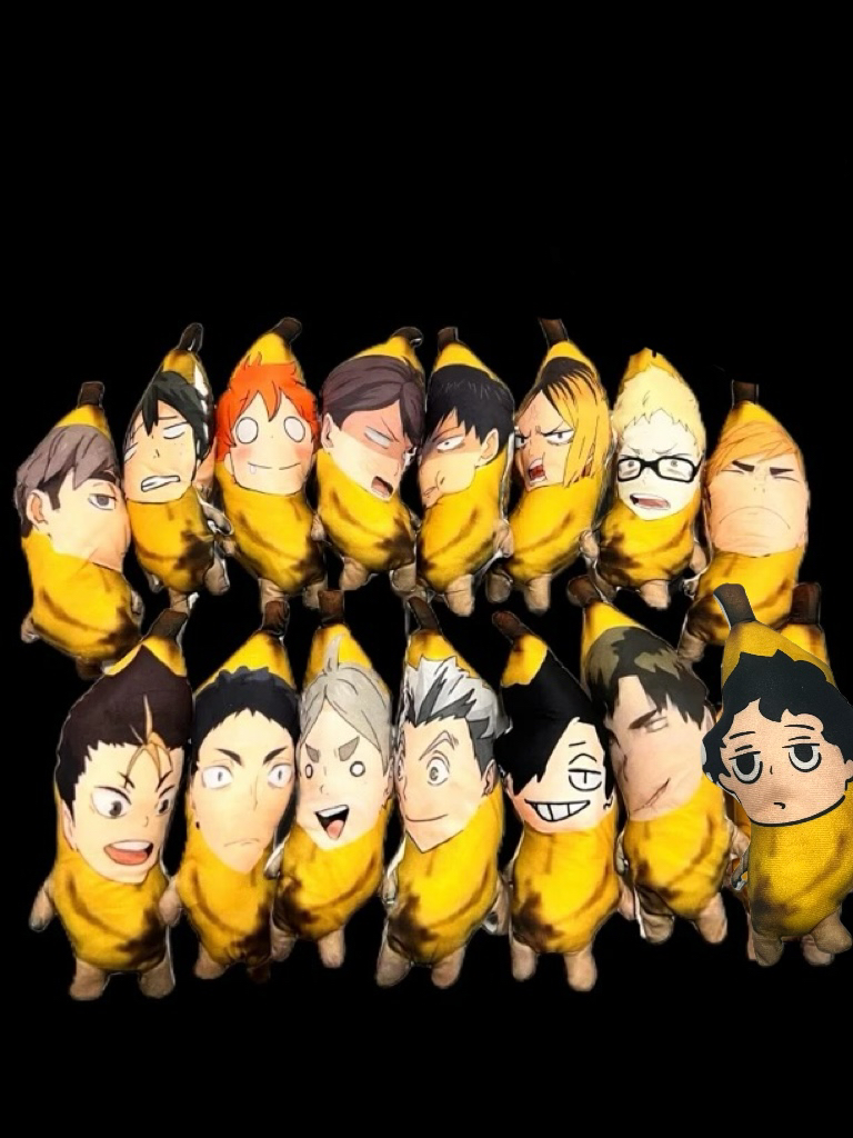 排球少年丑娃系列香蕉人盲袋