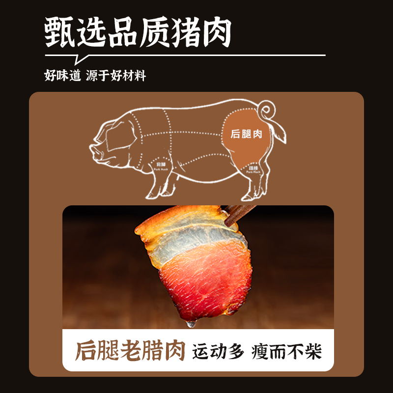【现称现卖】赵孝春城口老腊肉 后腿肉