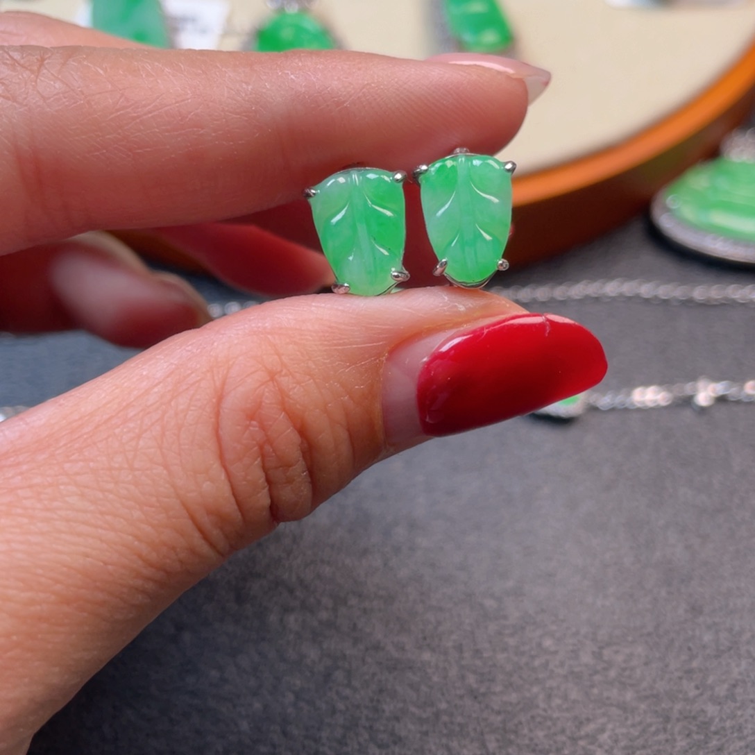 翡翠吊坠(不含链)银S925镶嵌