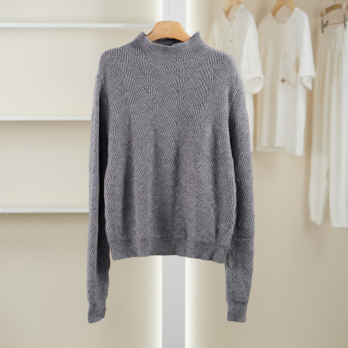 麦迪尚品【唯】51203438 简约百搭针织衫春秋专柜折扣女装