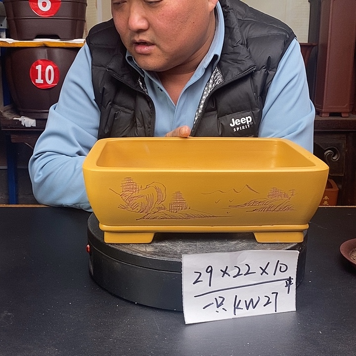 紫砂花盆货号一只Kw27