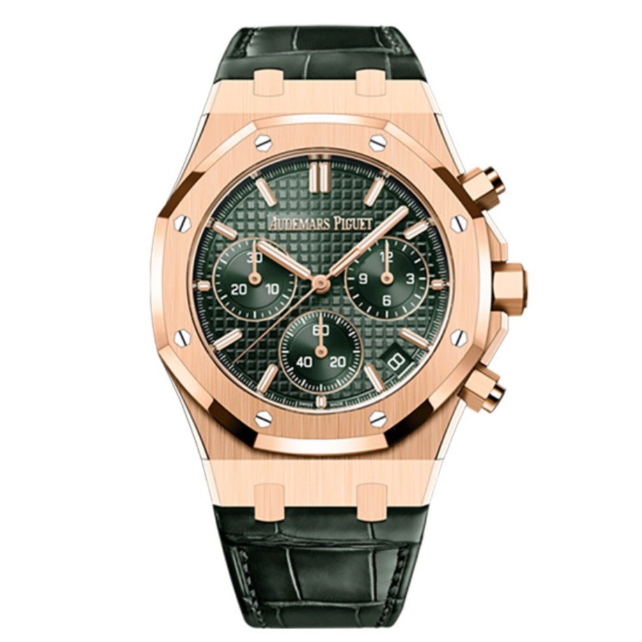 99新 Audemars Piguet/爱彼 22年全套/皇家橡树系列26240/绿皮
