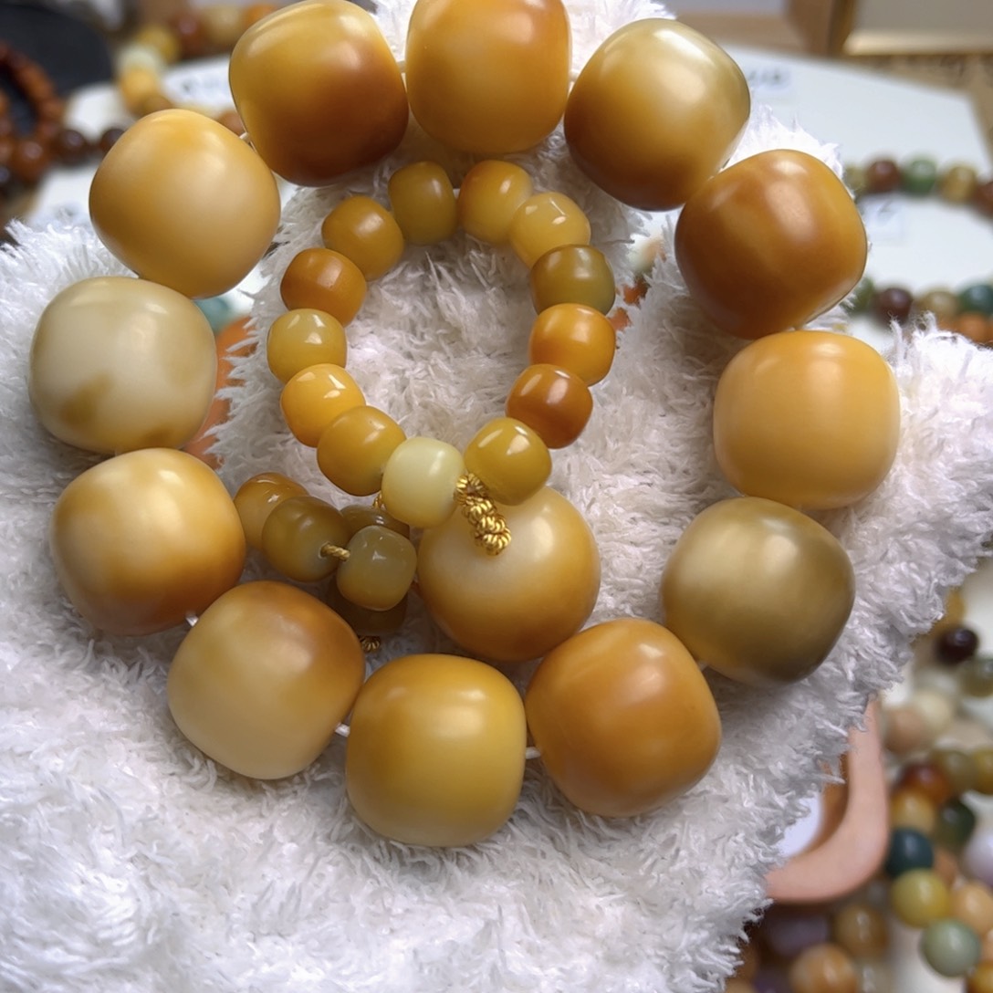 菩提根/象牙果手串此**明大瑕