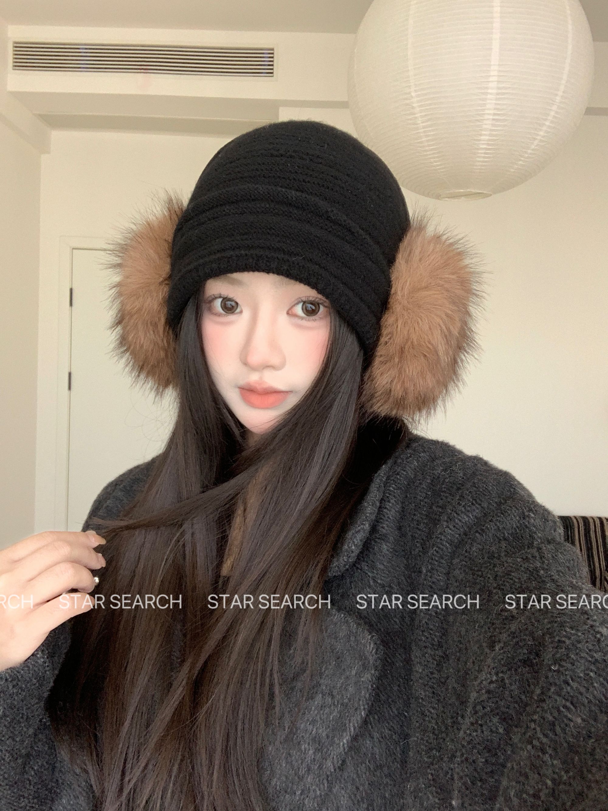 设计感毛绒保暖耳罩女秋冬季旅游户外通勤骑行护耳朵学生防冻耳暖