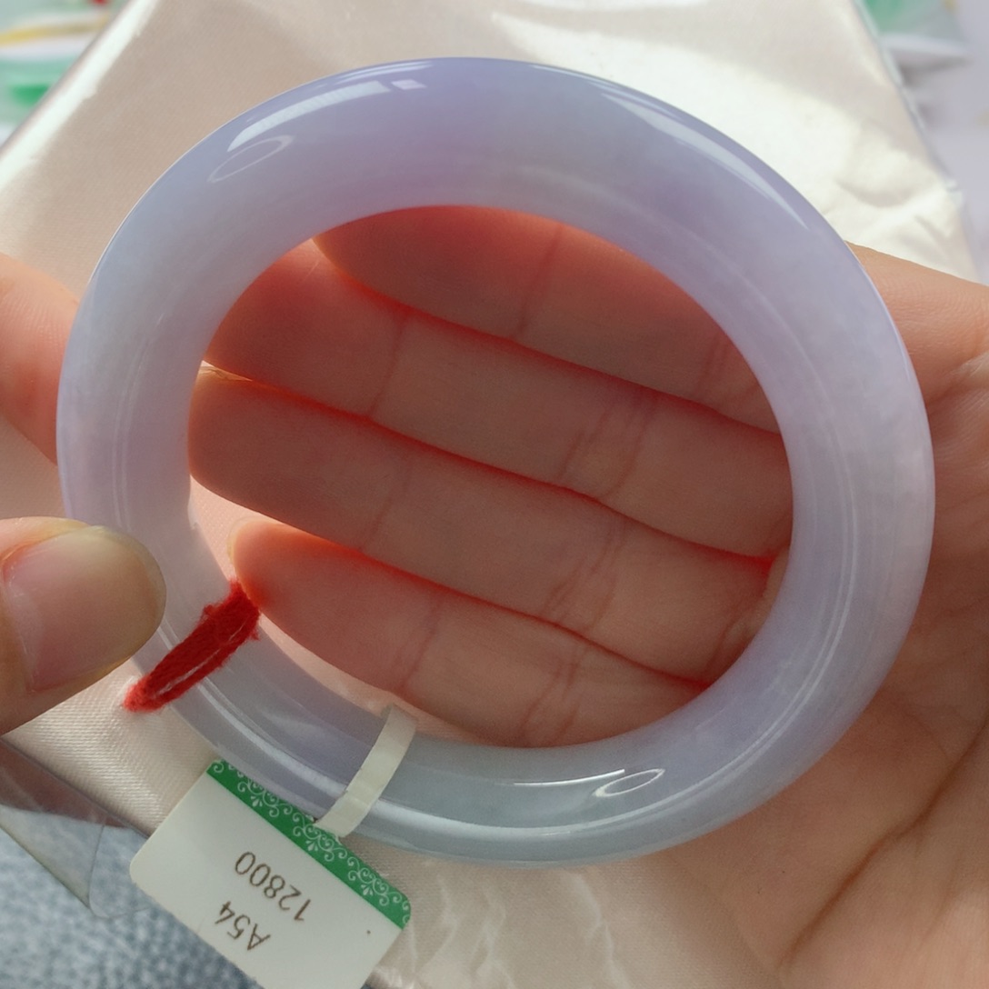 未镶嵌手镯翡翠缅甸天然翡翠A货54圆