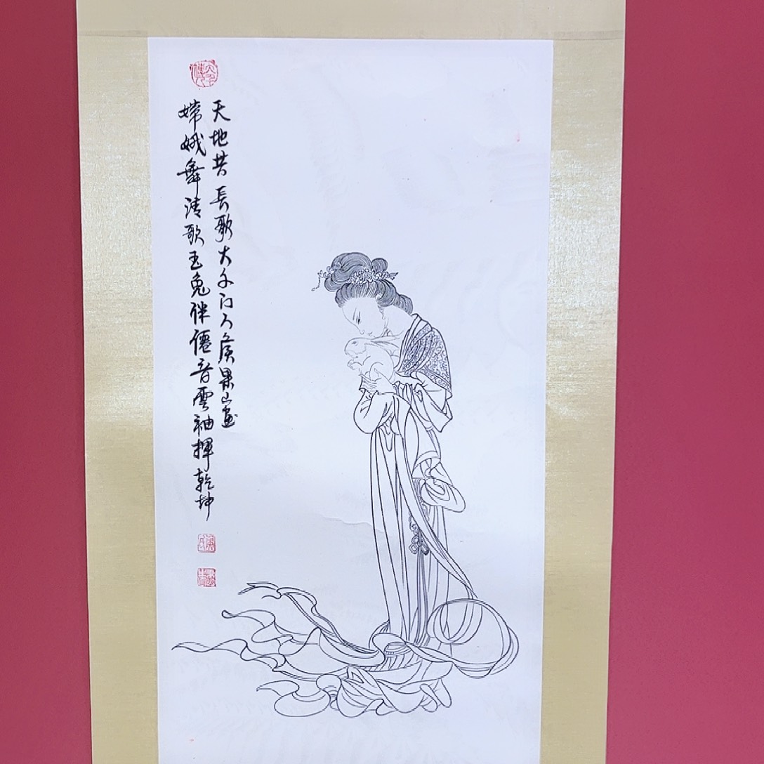国画侯果山老师亲笔手绘作品朵 