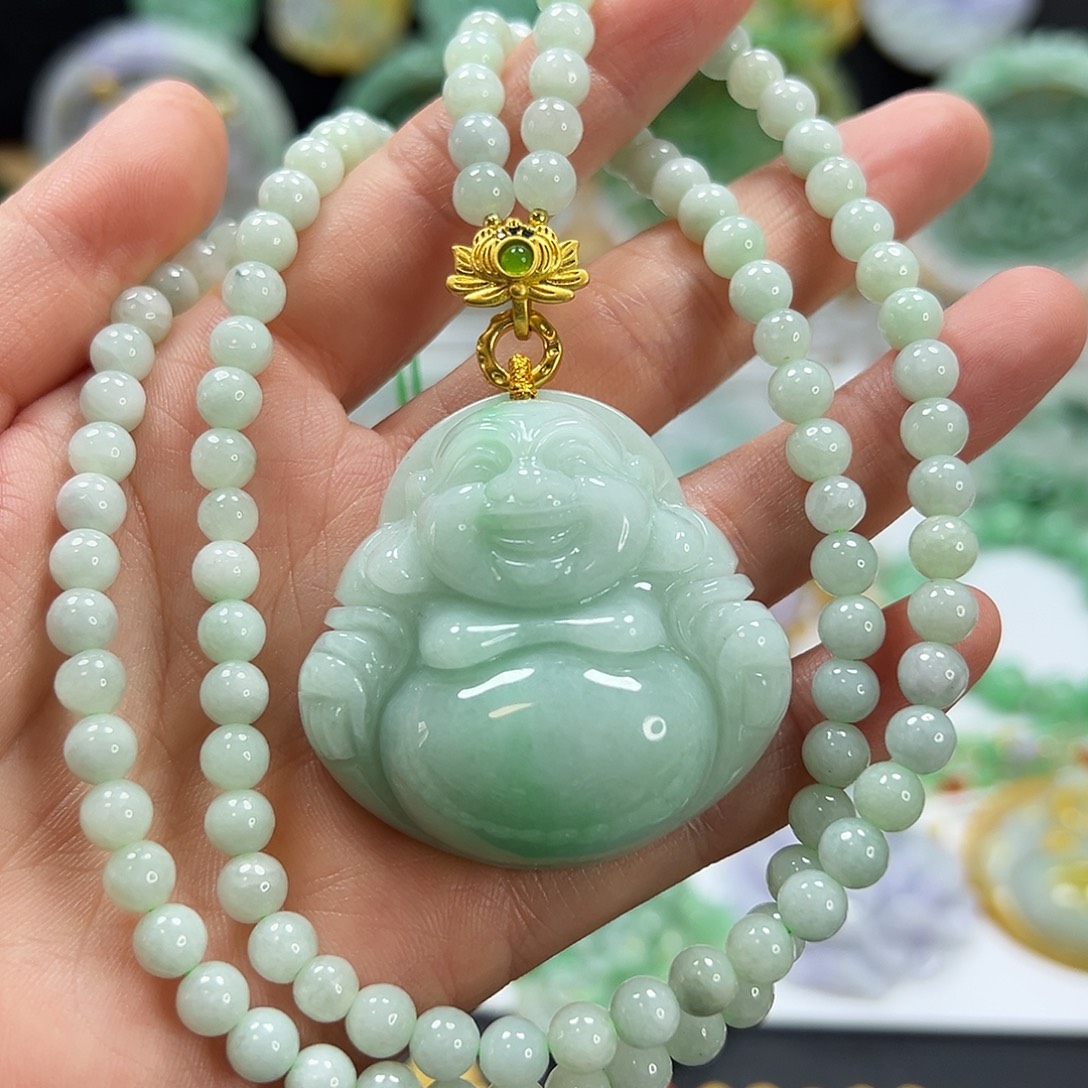 翡翠未镶嵌颈饰吊坠