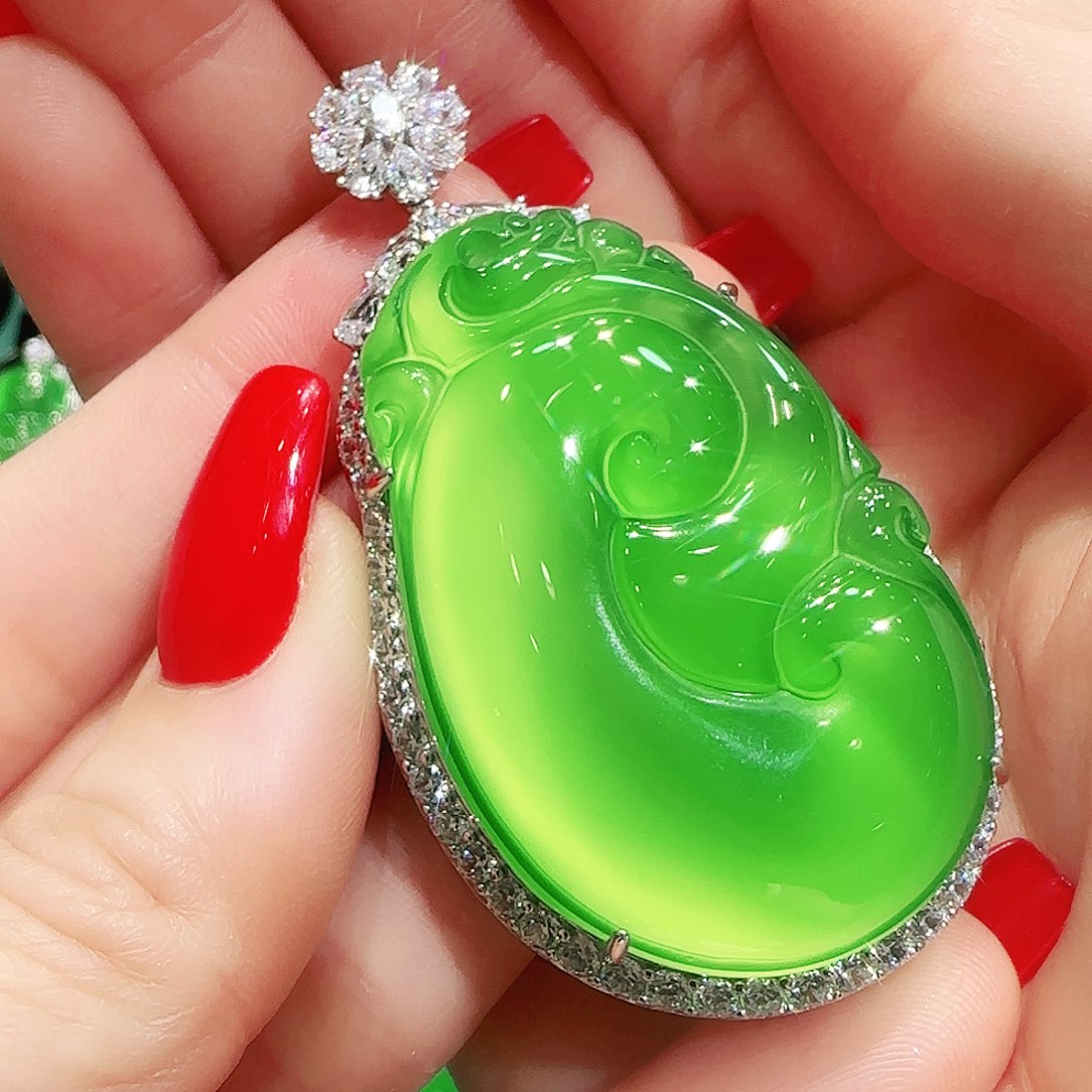 玛瑙/玉髓未镶嵌吊坠