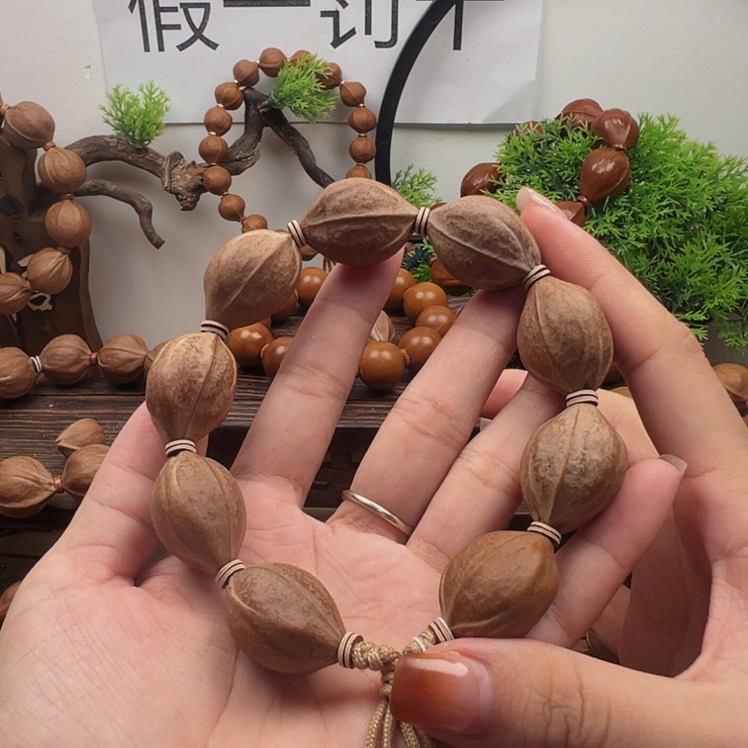 幼***子橄榄核手串20.28梅林铁核