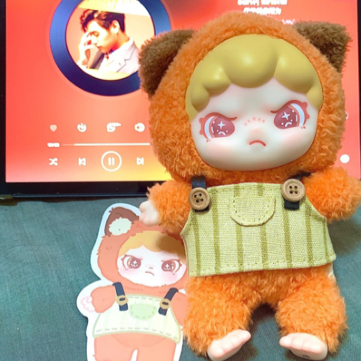 DORA茸茸动物所系列搪胶毛绒公仔潮玩女生日礼物