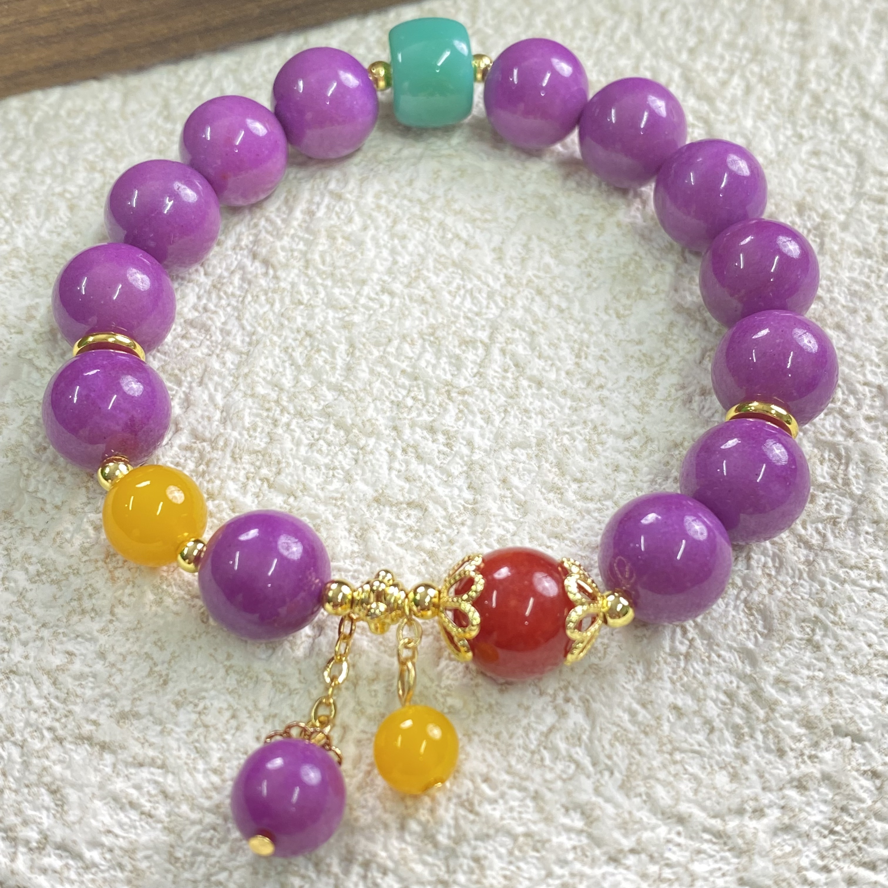 YHKINGS1444设计师款10m紫舒单圈简约多样性发其一不带礼盒