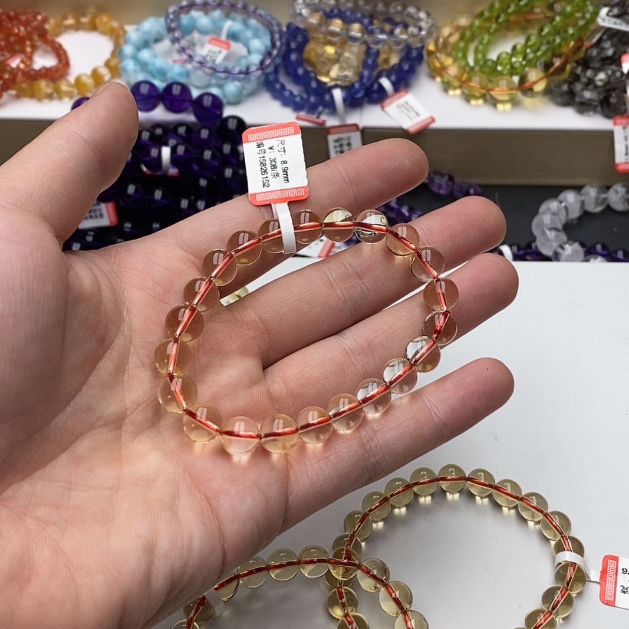 【闪购商品】黄晶手链未镶嵌天然黄水