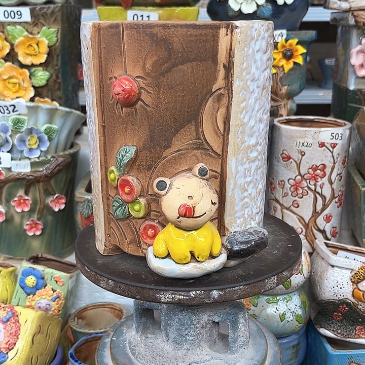 紫砂花盆粗陶材质多肉花盆