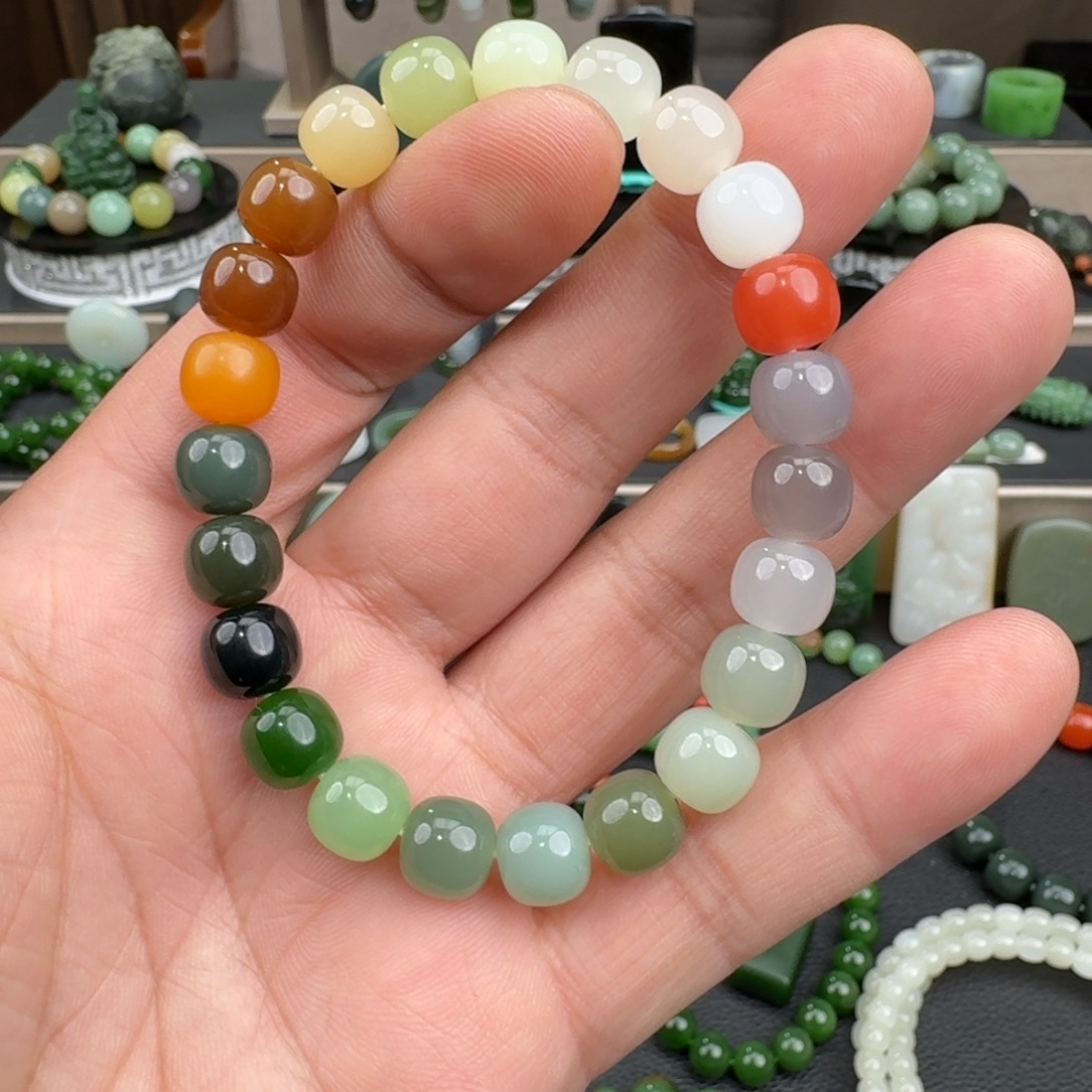 和田玉未镶嵌手链