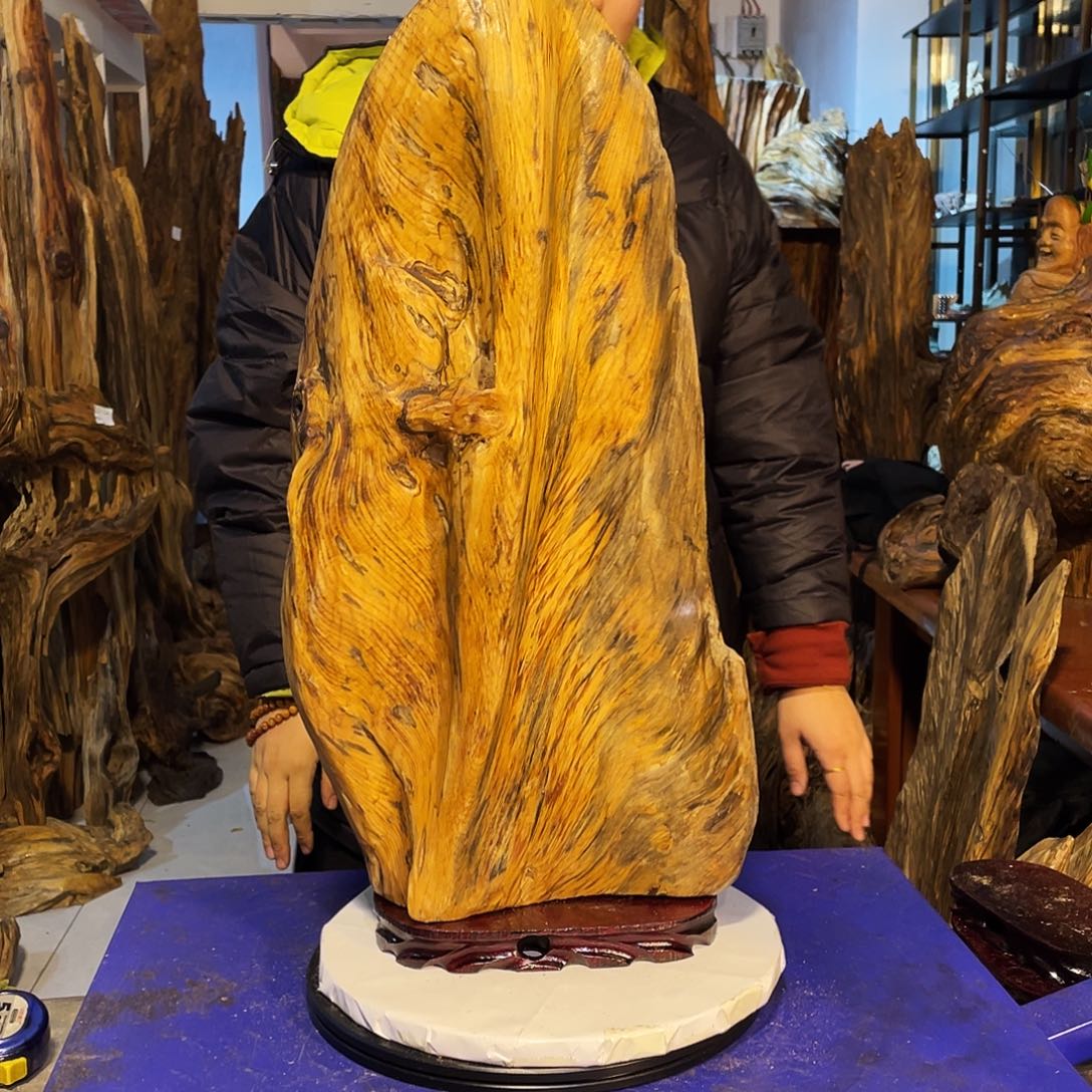 小***生松木（琥珀木）琥珀