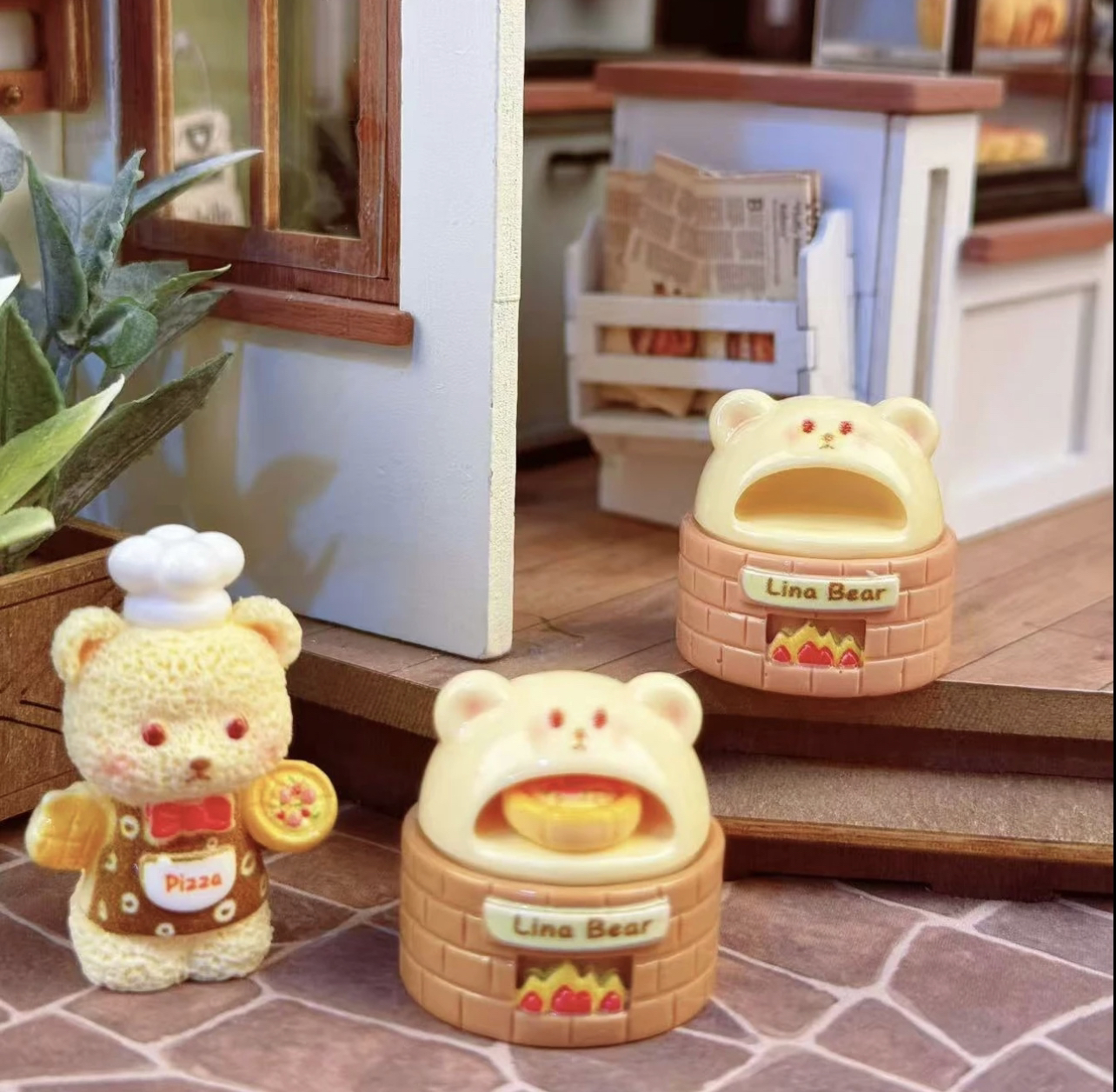 【开芯】披萨烤炉树脂食玩配件