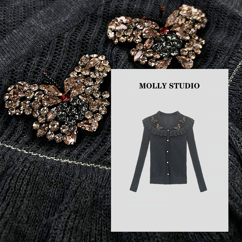 【烟灰秀月】Molly 时尚气质简约 上衣 M2025625