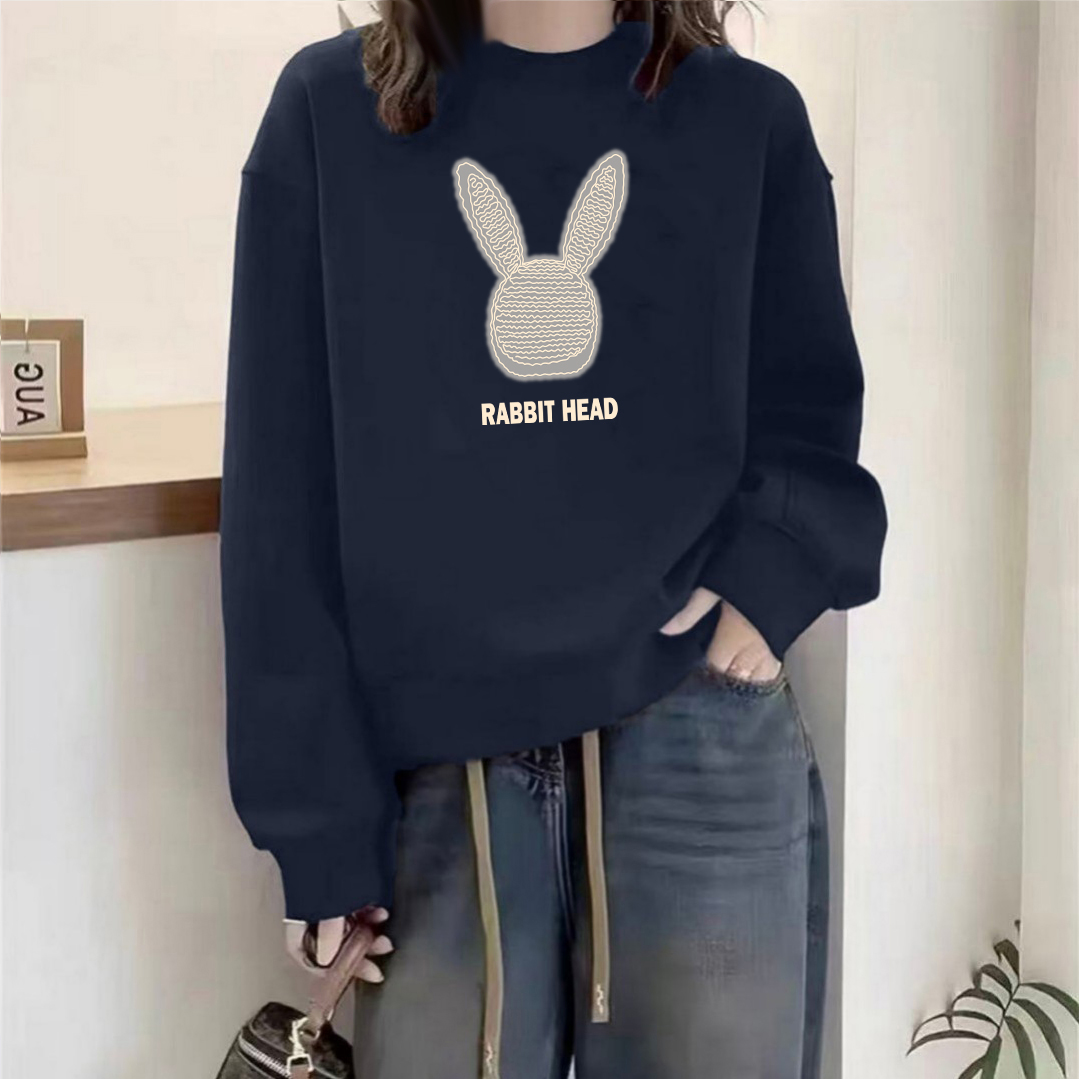 卫衣韩版男女秋冬季纯棉大码加绒胖MM宽松遮肉显瘦加绒上衣ins