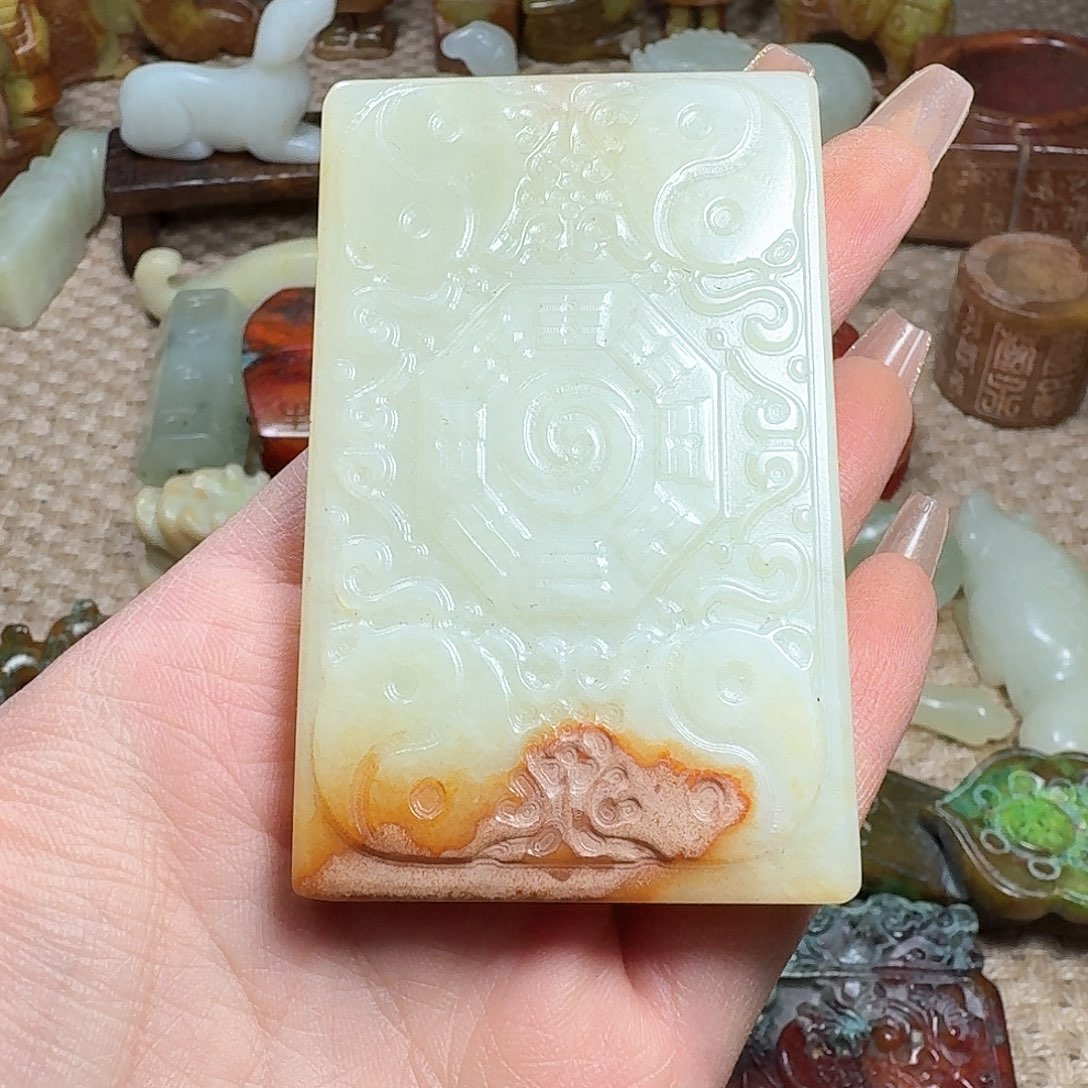 白玉菩提吊坠挂件