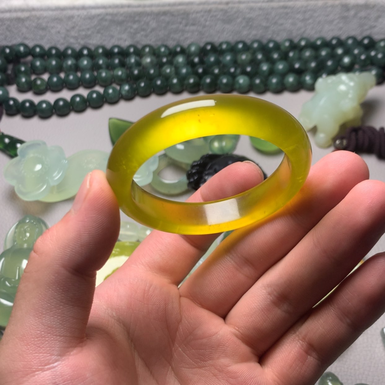 【闪购商品】蛇纹石玉未镶嵌岫玉是****啦