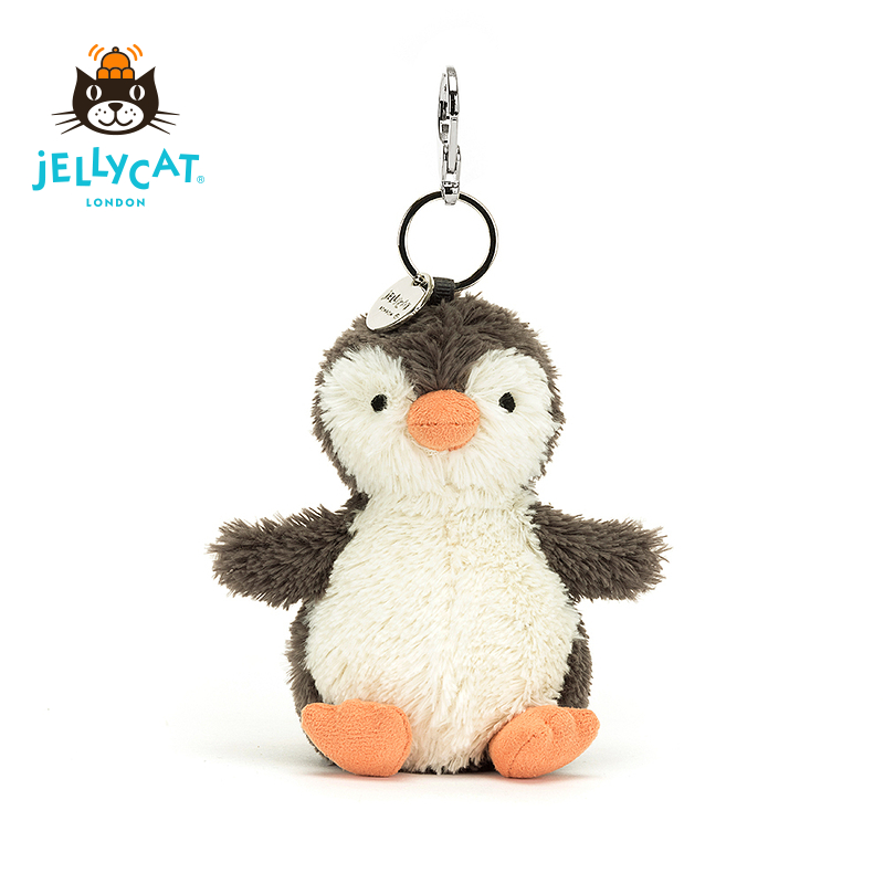 英国Jellycat新款花生企鹅包包挂件毛绒玩具礼物钥匙扣玩偶