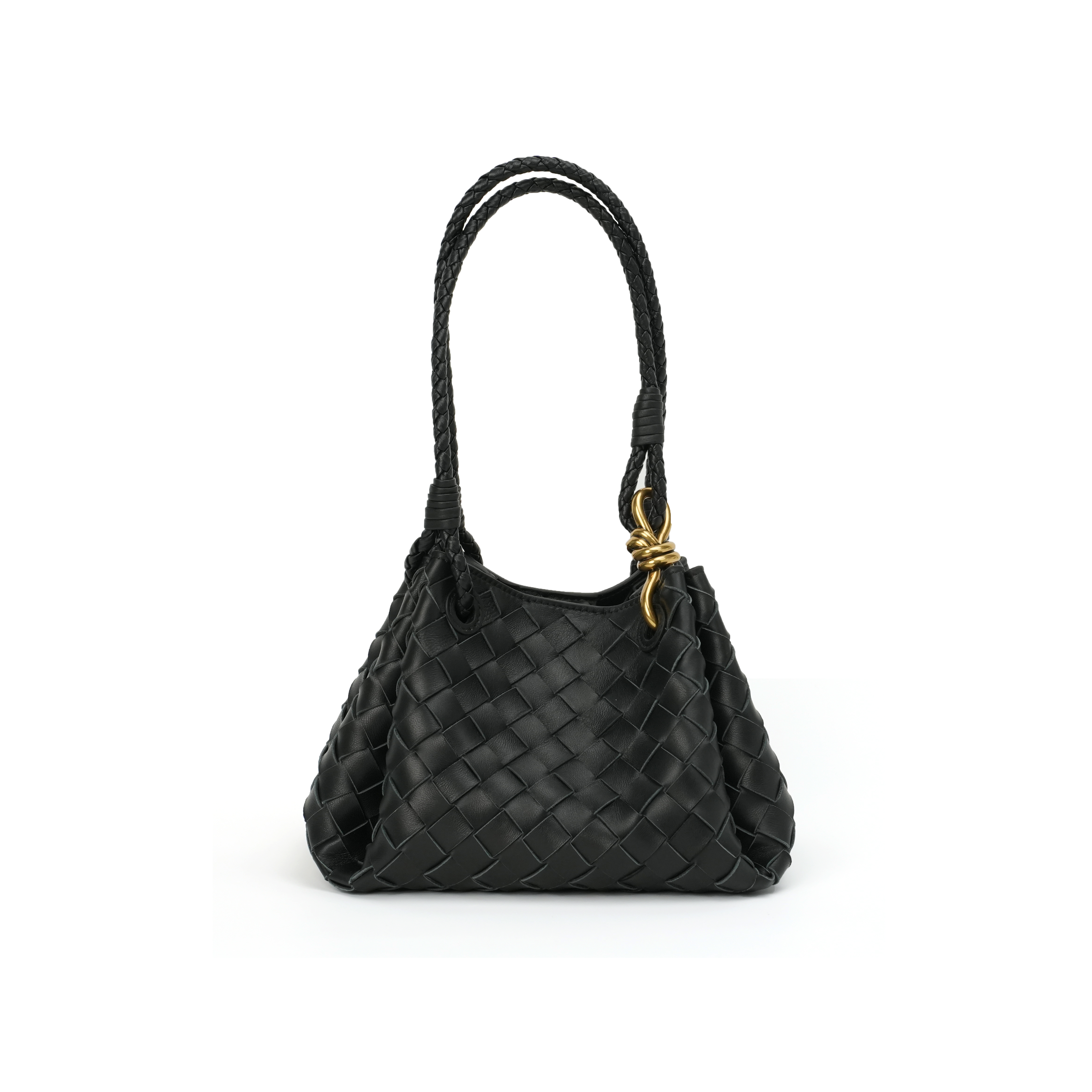 （清仓）2025新款羊皮编织降落伞腋下手提包 HH1352