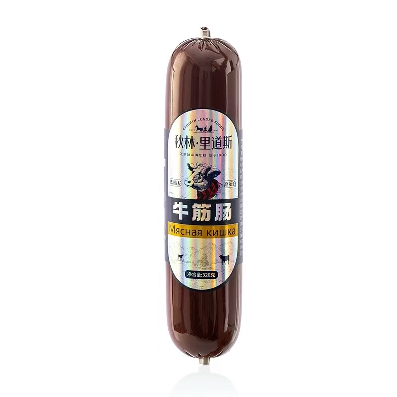 秋林里道斯 俄罗斯风味牛筋肠  Q弹即食下酒菜