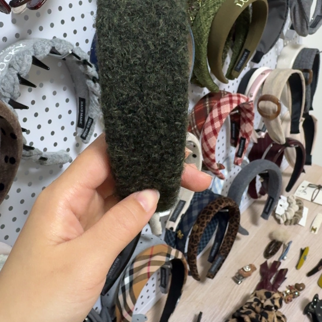 醋酸（人造纤维）铁合金绿色发箍