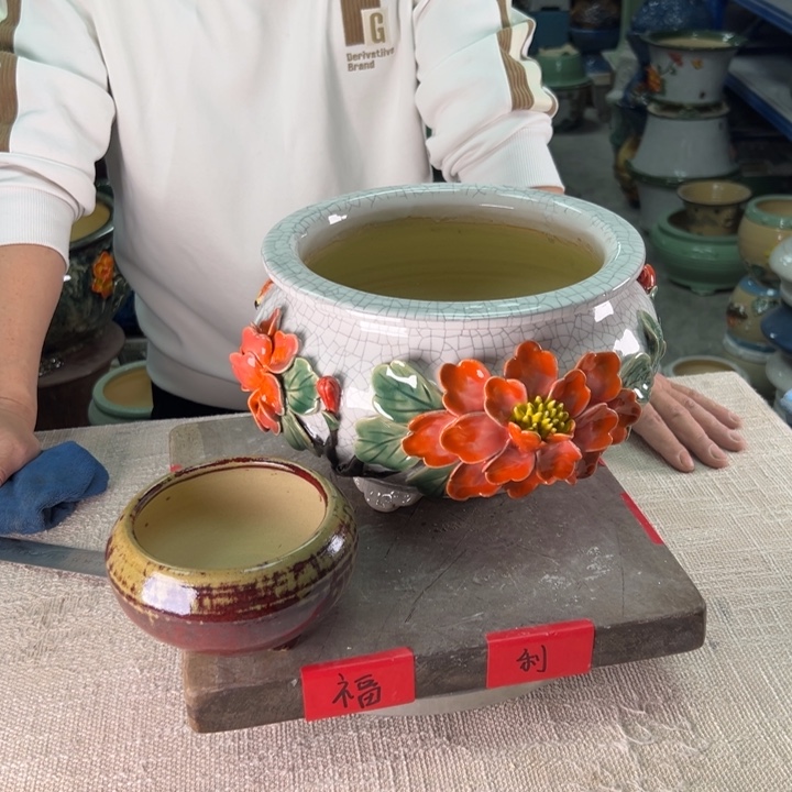 泳坤堂石湾盆陶瓷