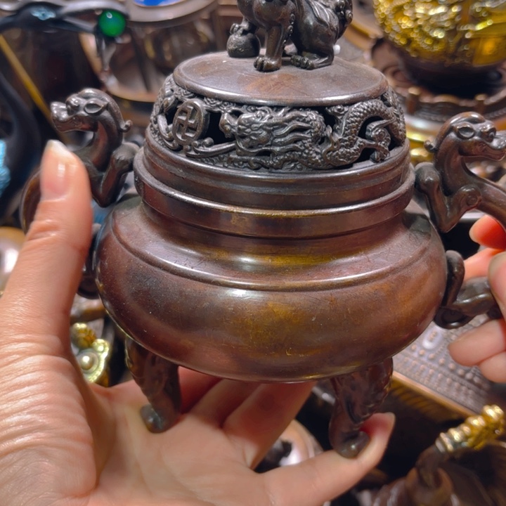 铜器摆件收收藏藏