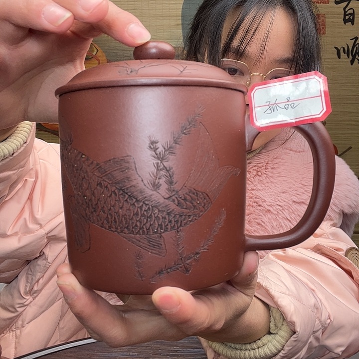 紫砂茶杯原矿紫砂杯