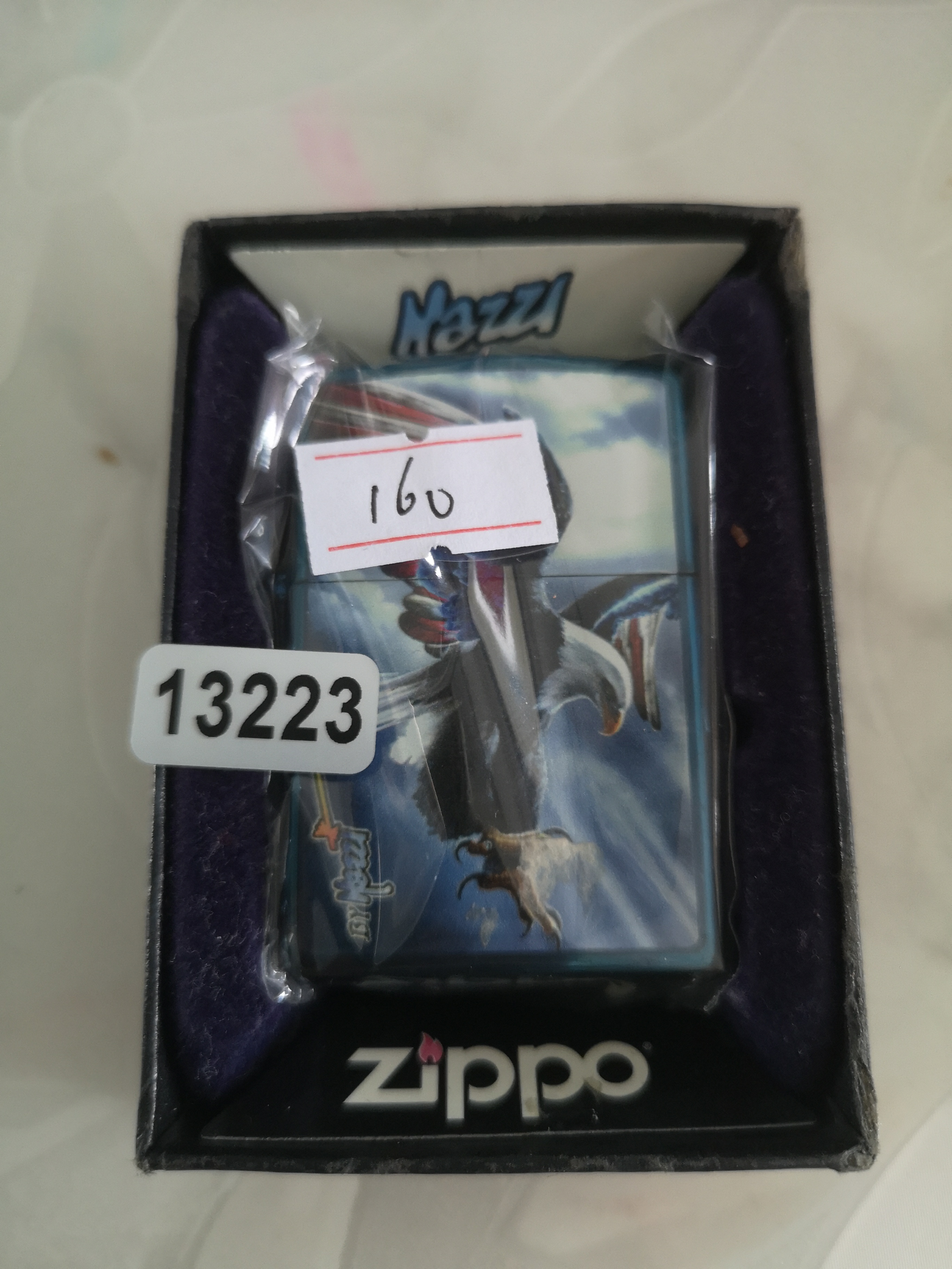 Zippo打火机回血11E蓝冰带题材-13223