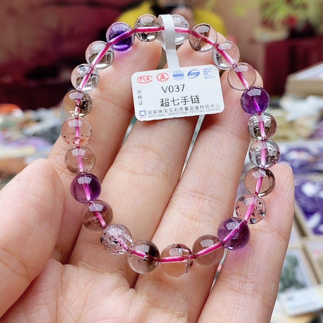 水晶手链未镶嵌V037超七