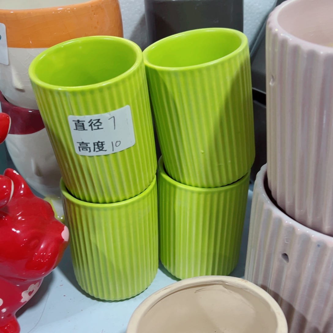 有孔，陶瓷花盆满10米包邮发货