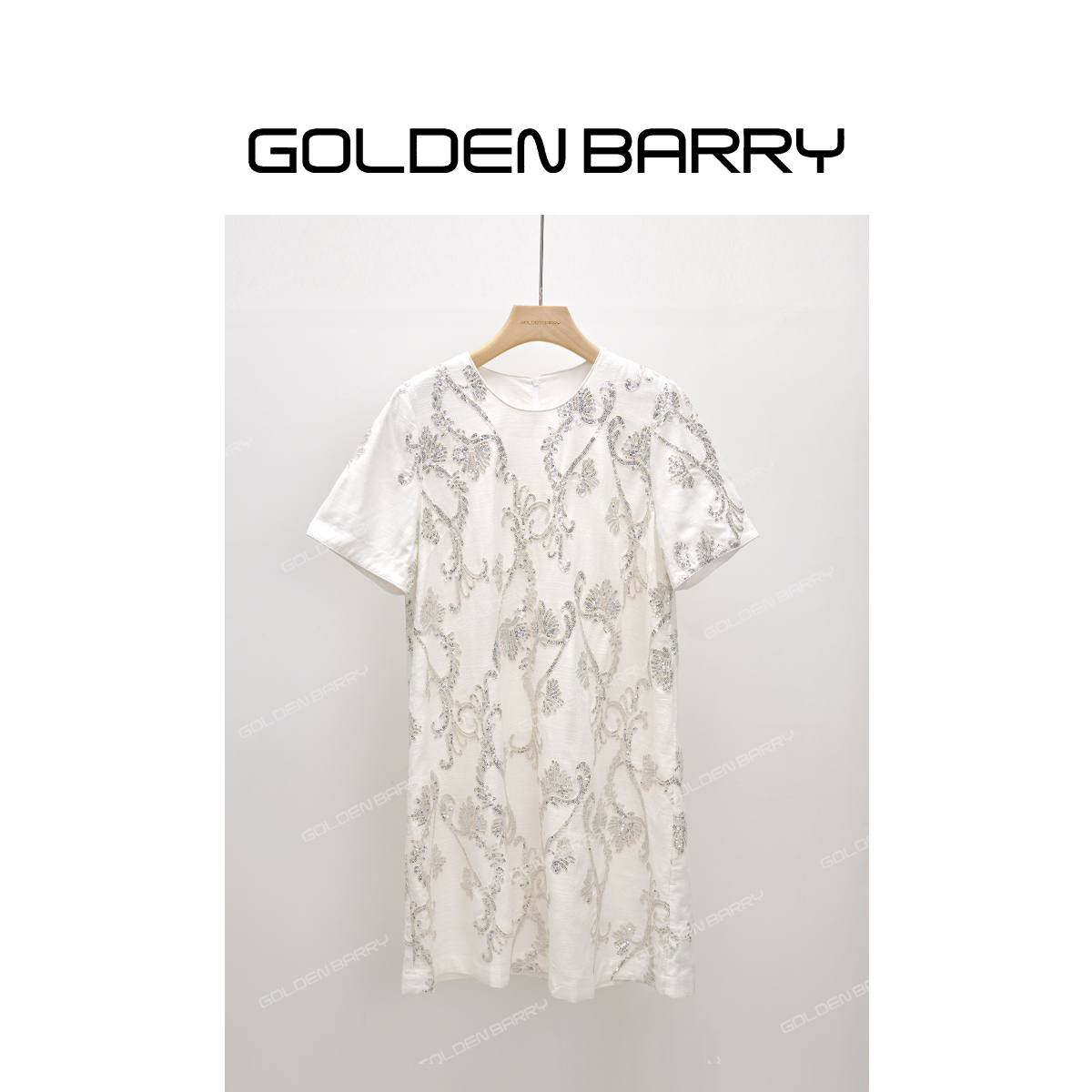 GOLDENBARRY【6.18】301272手工珠片连衣裙