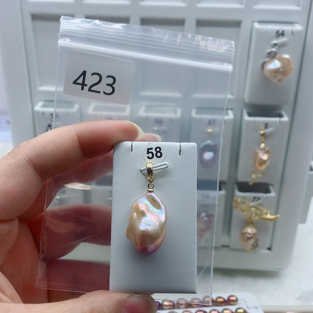 吊坠(不含链)合金淡水珍珠