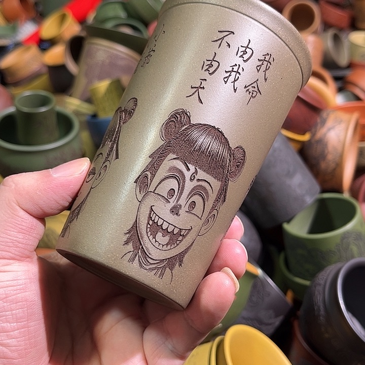 紫砂茶杯全手工紫砂主人杯