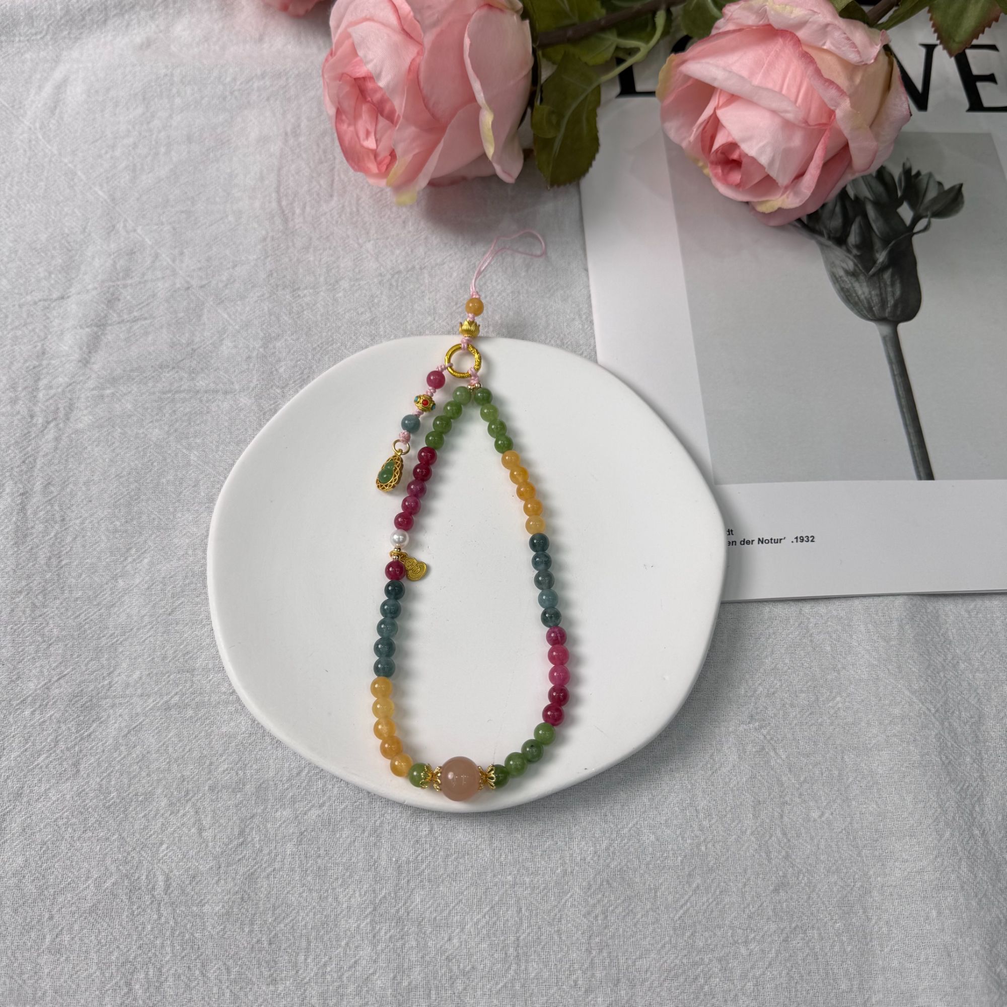 高定珠宝碧玺手机链HF1806S058