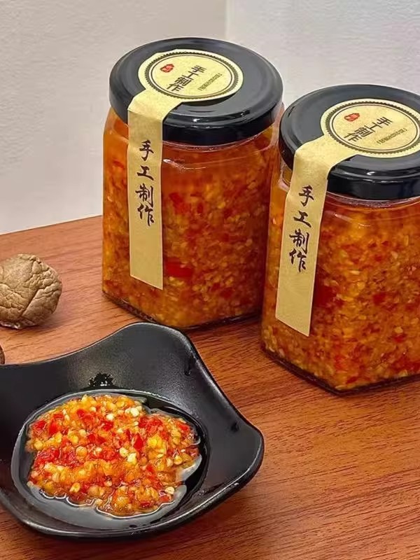 福建特产手工肉沫蒜蓉黄椒酱适合广东肠粉猪脚饭特辣下饭