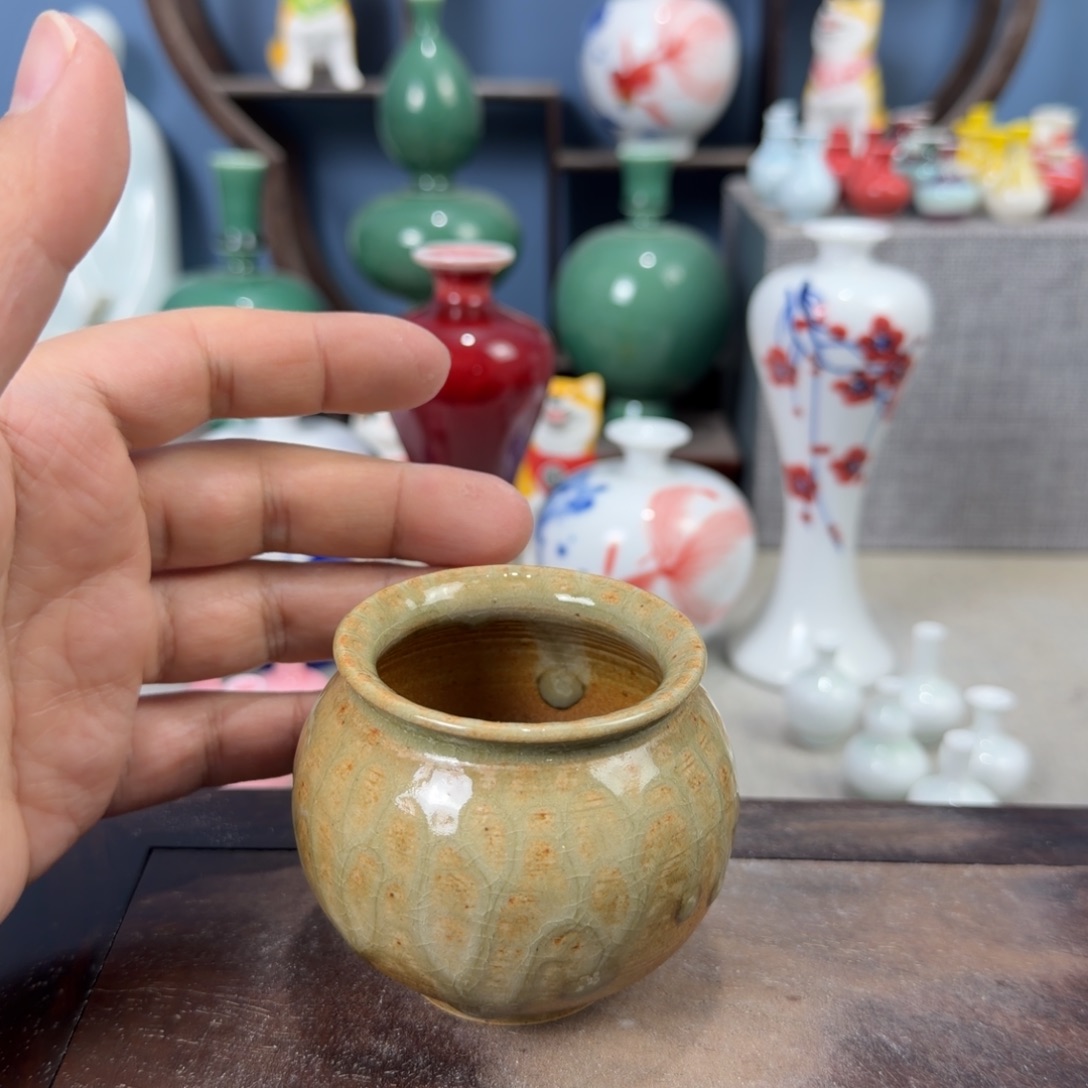 陶瓷手工小花器摆件