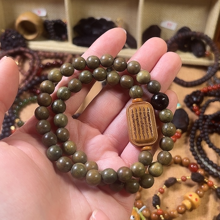 维腊木（绿檀）手串/手链绿檀