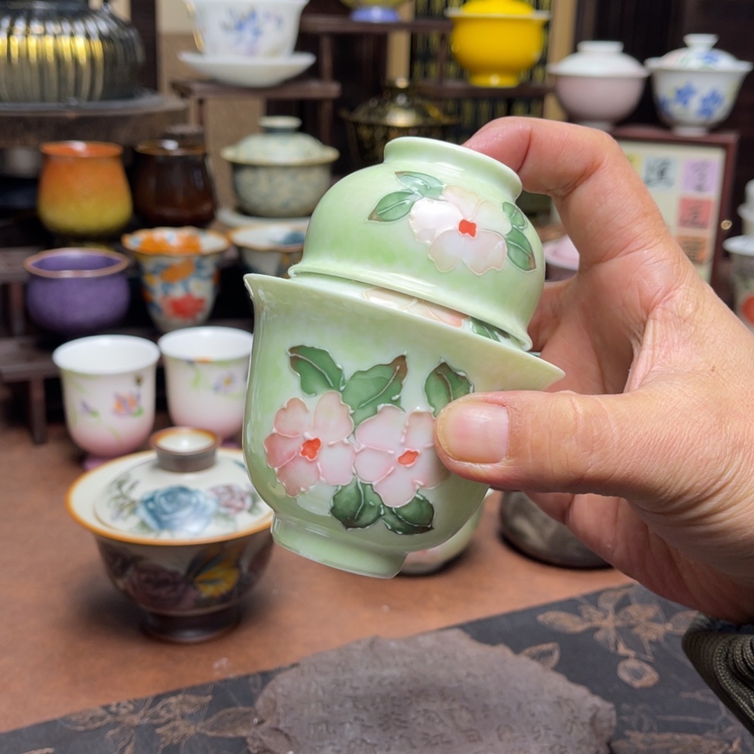 素铭品瓷釉下彩茶具