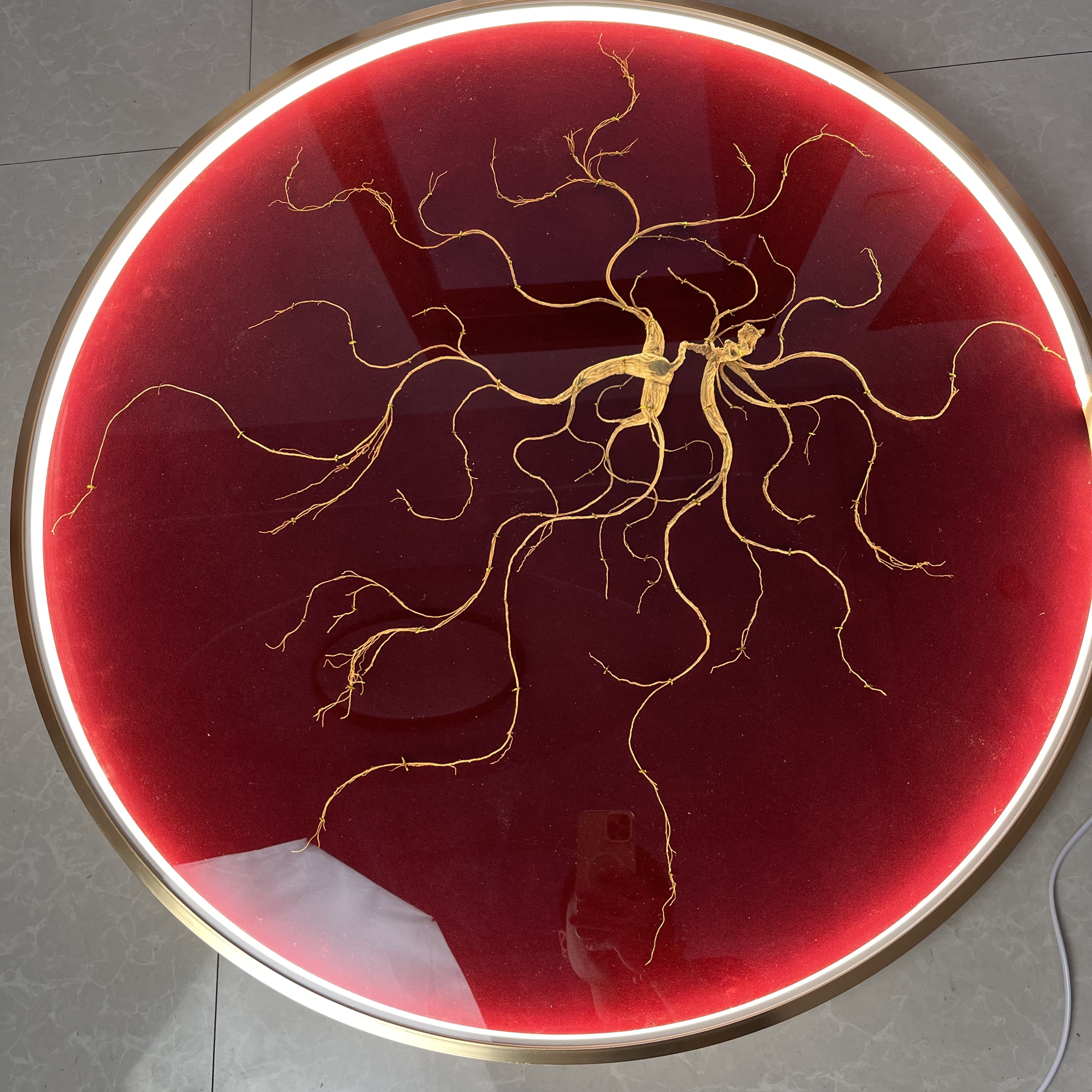 收藏级山参装饰背景画  定制款  背光款