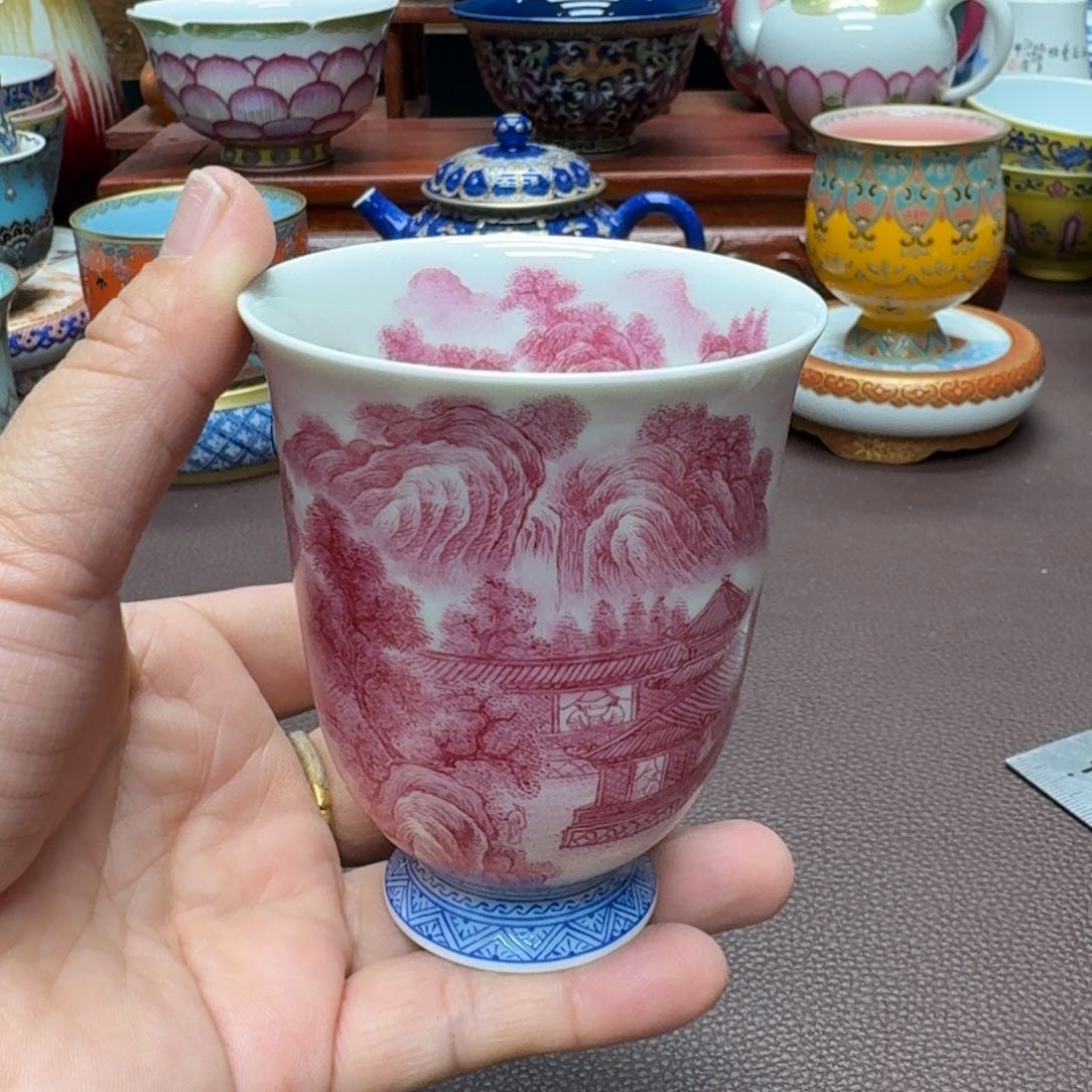 瓷片景德镇仿古手工制作精品展示