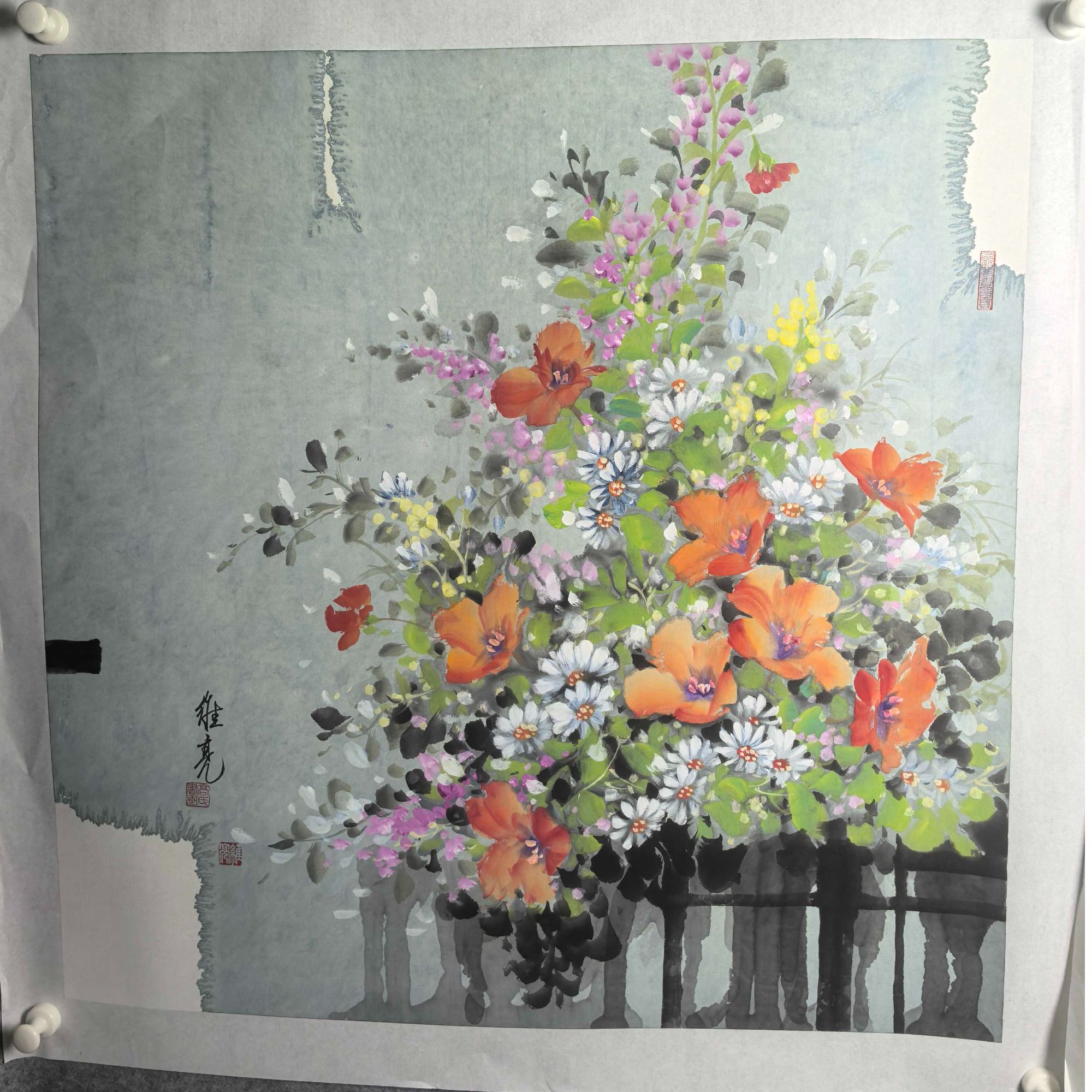 高维亮老师花鸟画 手绘原作  4平