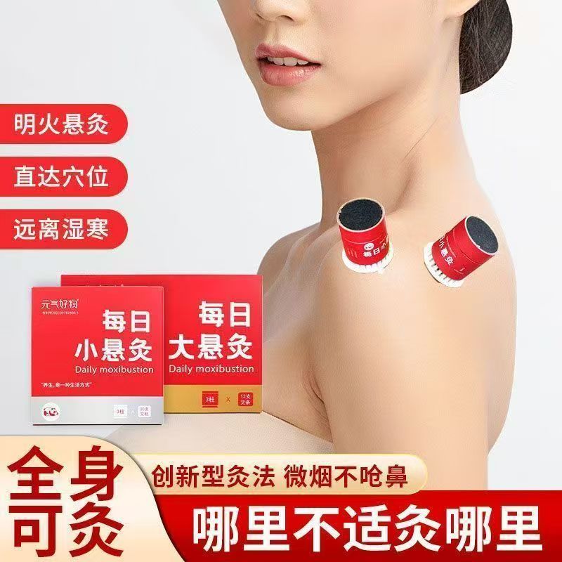 【每日小县灸】全身用艾灸艾柱控温小悬灸随身灸无烟艾灸盒