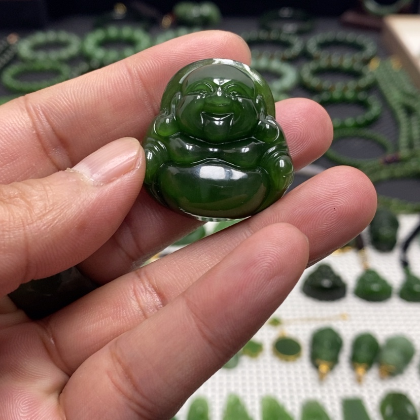 【闪购商品】和田玉（碧玉）颈饰未镶嵌V*啊