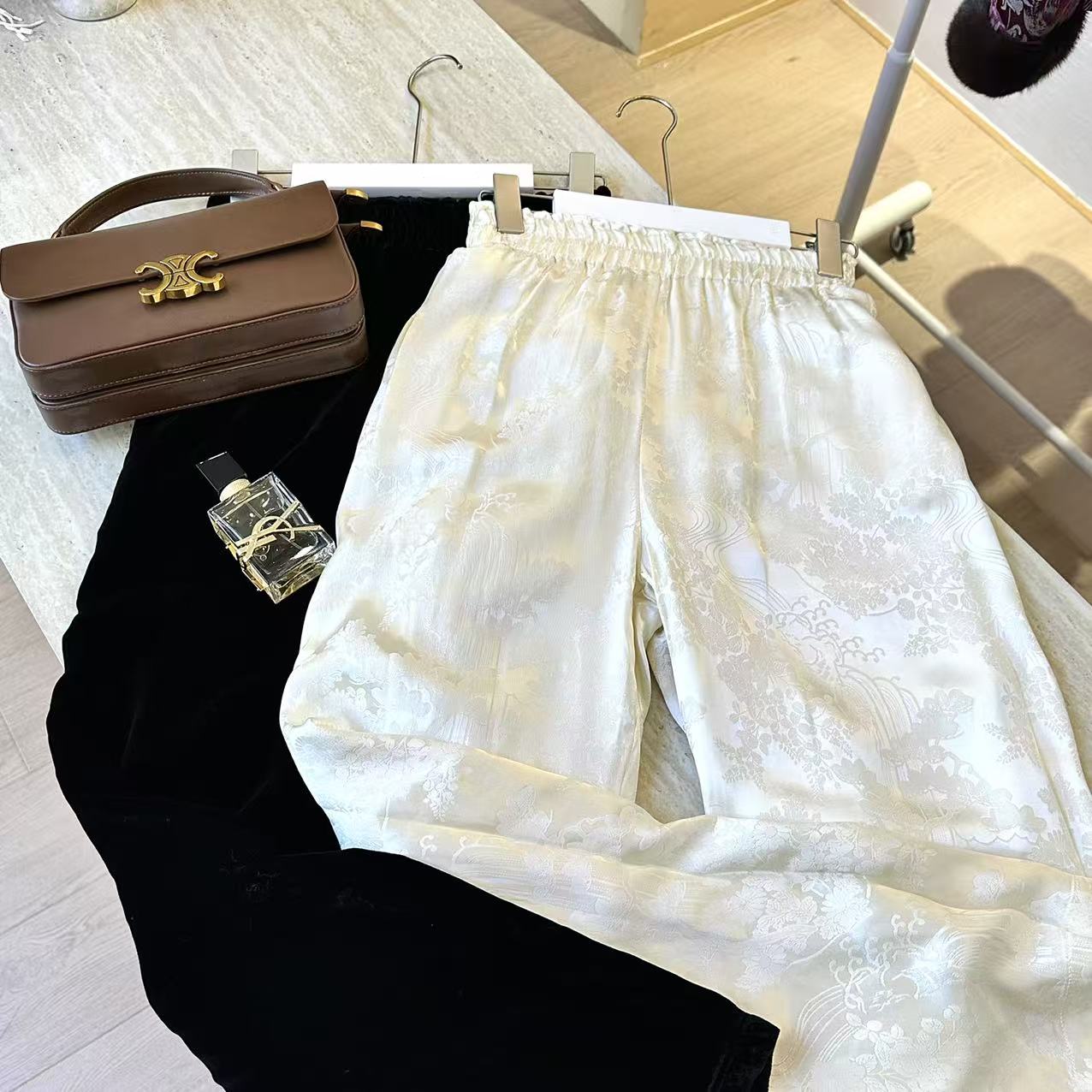 【朝和景明】品牌现货原版新款时尚中式双面穿直筒裤YC9948