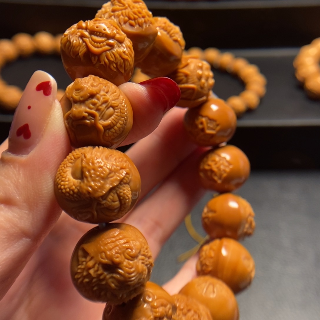 猴头核桃手串光****马十二生肖