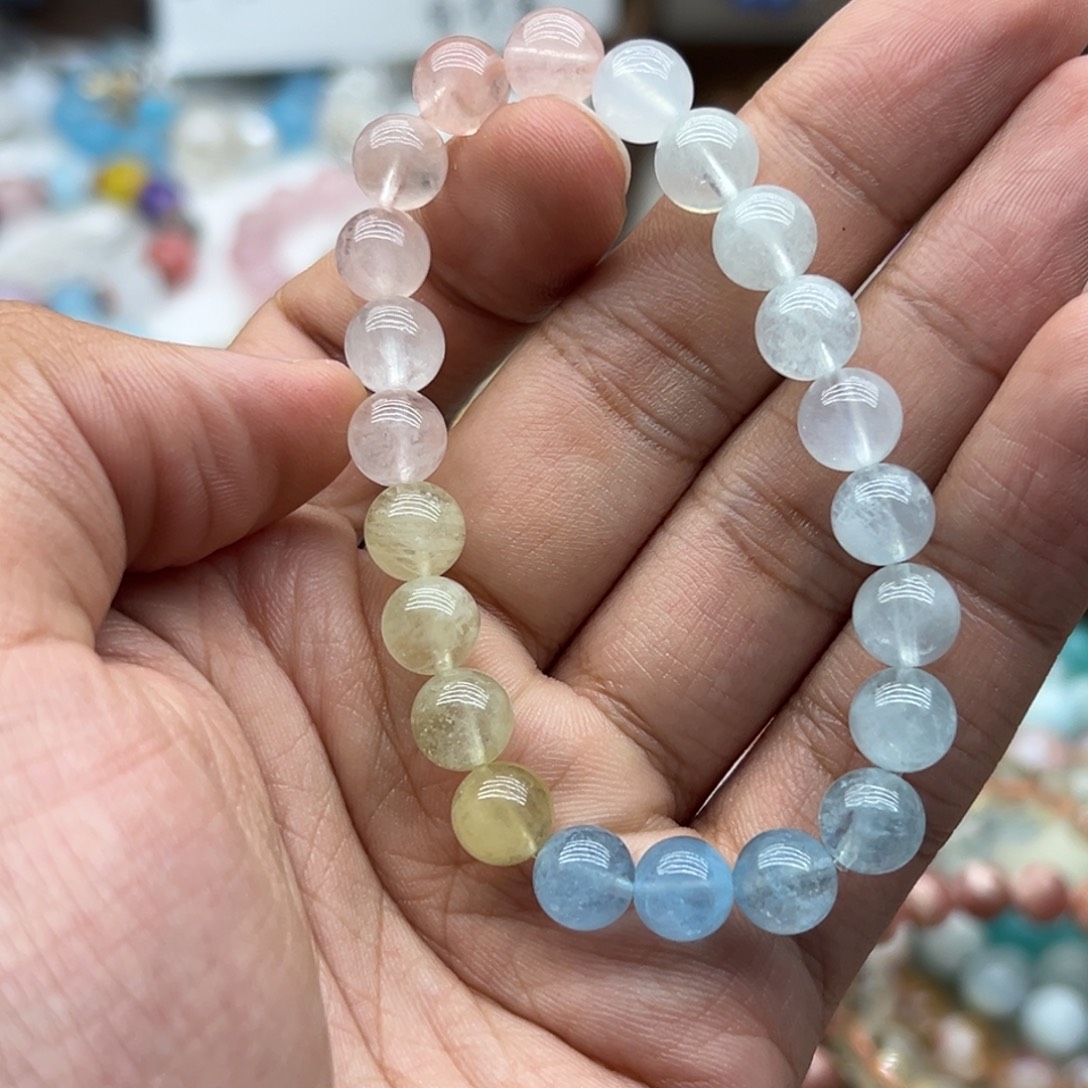 手链水晶未镶嵌8.5咪摩根石